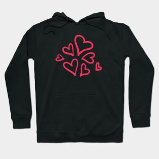 hearts - valentine's day Hoodie